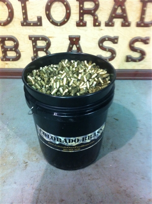 40 Cal S&W Brass Cases - 5 Gallon Bucket (shipped in 2 large usps boxes)