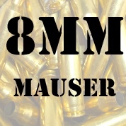 8mm Mauser Brass - 100+ Cases