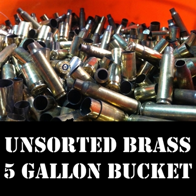 Unsorted / Screened Range Brass 5 Gallon Bucket